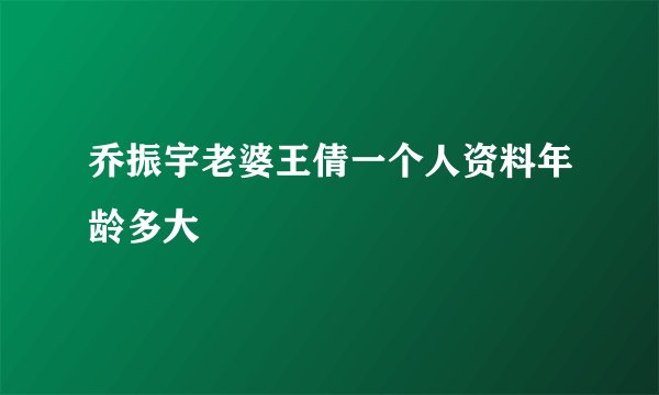 乔振宇老婆王倩一个人资料年龄多大