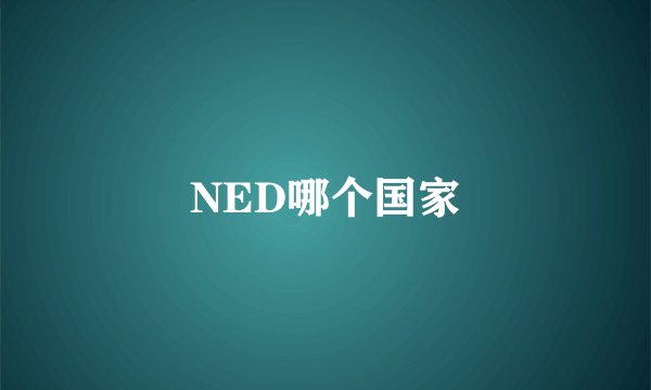 NED哪个国家