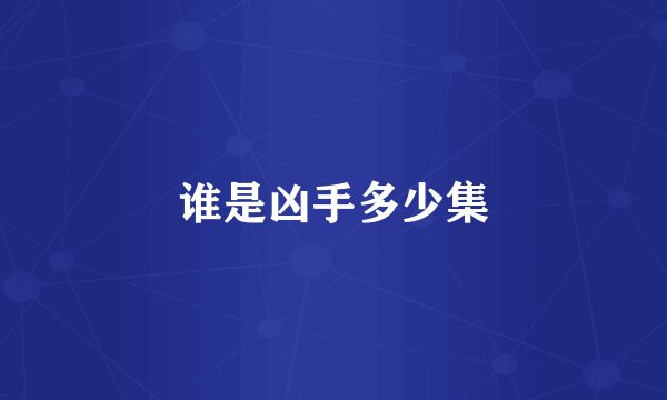 谁是凶手多少集