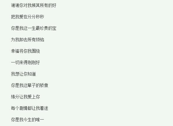 谢谢你对我倾其所有的好是什么歌