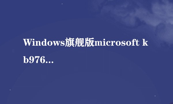 Windows旗舰版microsoft kb976902为什么在控制面板上没有什么有卸载选项，这个怎么卸载？