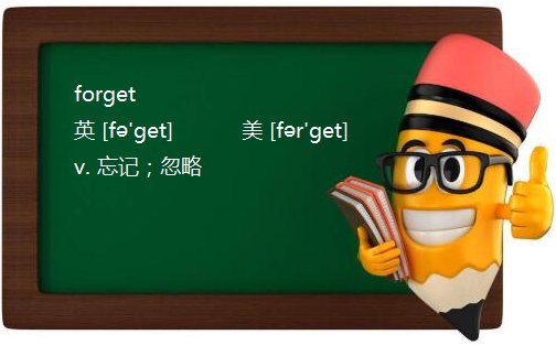 dont forget什么意思？