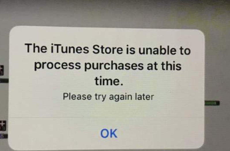 苹果手机出现the itunes store is unable to process purchase at this time是什么意思