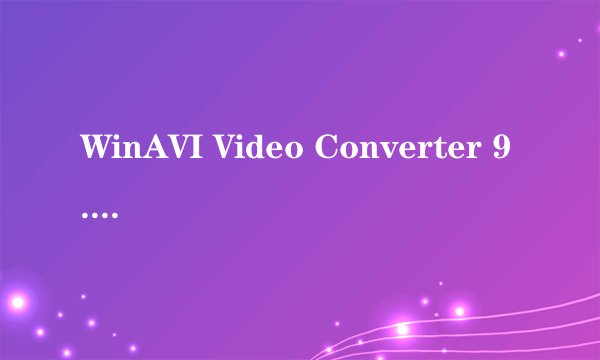 WinAVI Video Converter 9.0的问题