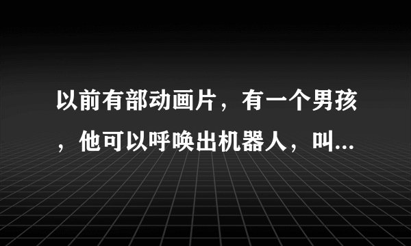 以前有部动画片，有一个男孩，他可以呼唤出机器人，叫海亚，还有个六神合体，是什么动画片