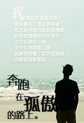 奔跑在孤傲的路上的歌词