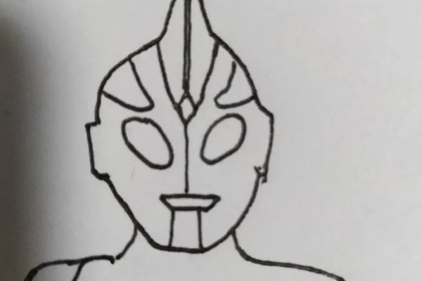 迪迦奥特曼简笔画步骤