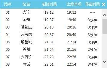 大连到白城火车K7305次列车途径什么站，K7305十大连到哪个城市的中点？