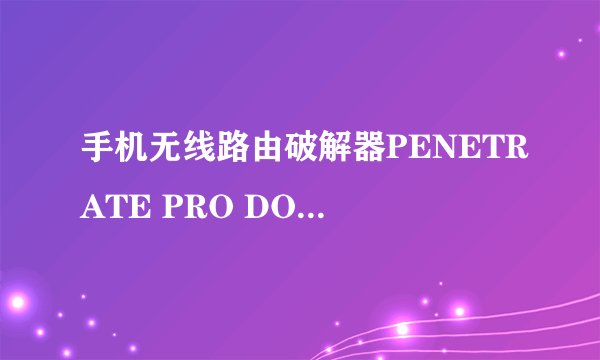 手机无线路由破解器PENETRATE PRO DONE 下载的字典不显示