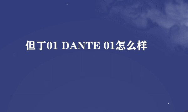 但丁01 DANTE 01怎么样