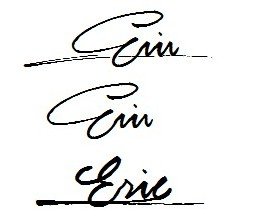 英语签名设计 eric