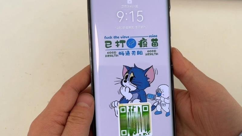 核酸码壁纸怎么设置