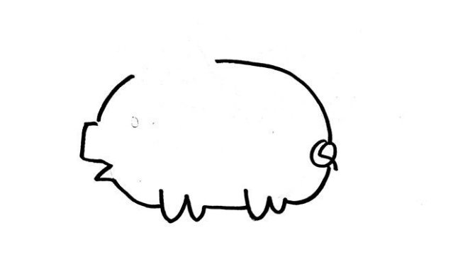 用数字画小猪怎么画