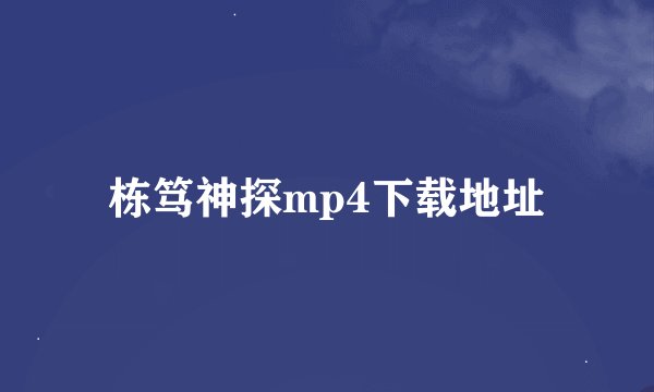 栋笃神探mp4下载地址