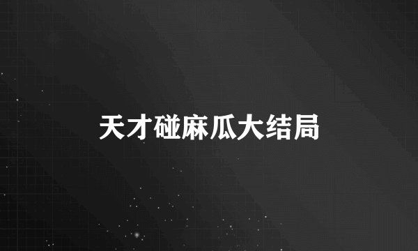 天才碰麻瓜大结局