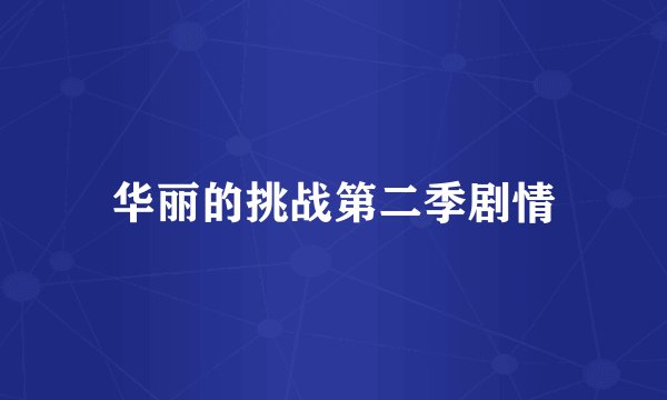 华丽的挑战第二季剧情