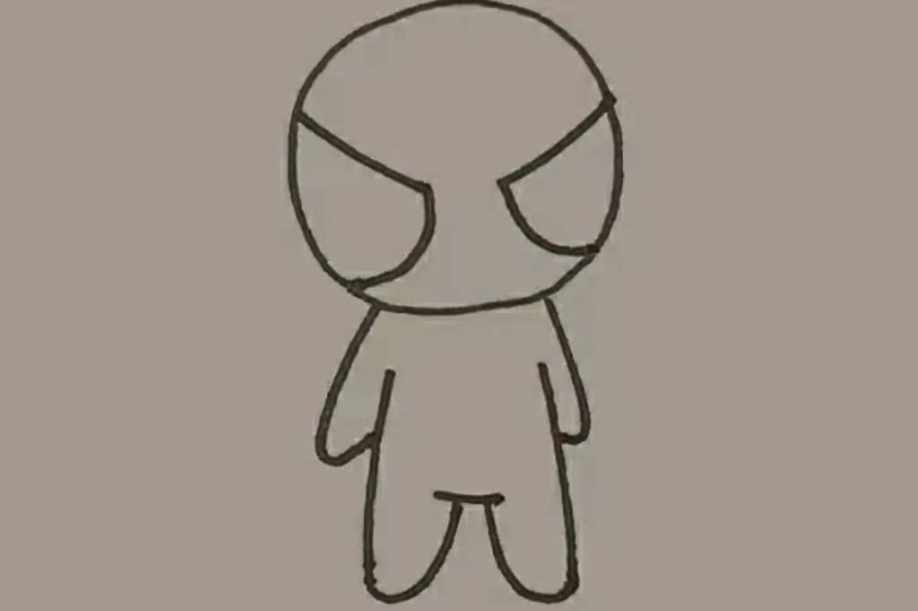 拼图蜘蛛侠怎么画