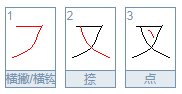 横撇怎么写？笔画是什么？
