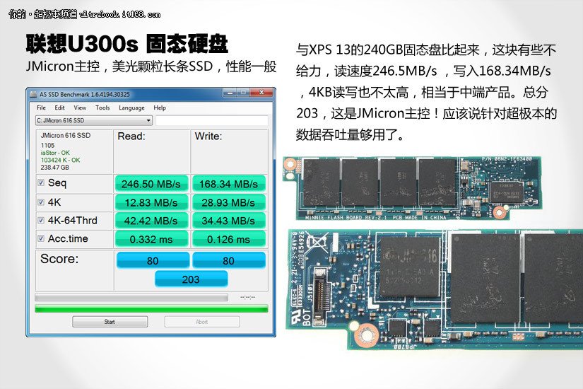 联想U300s的性能参数