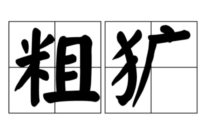 粗犷什么意思
