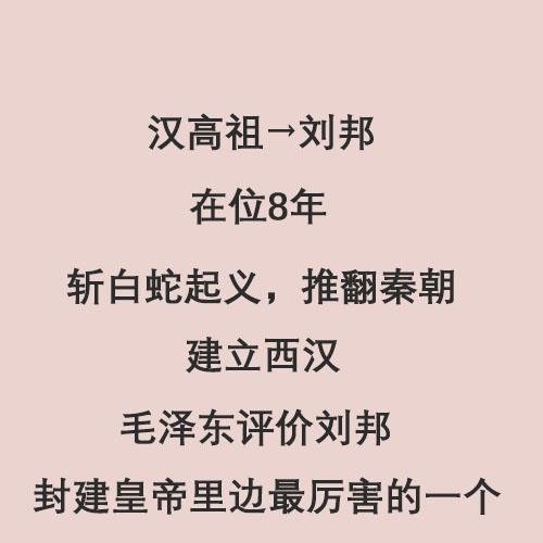 请将下列皇帝按先后顺序排列，汉高祖，汉文帝，汉昭帝，汉景帝，汉惠帝，汉武帝？