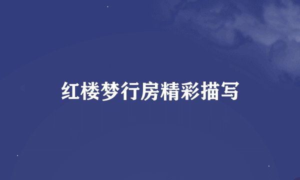 红楼梦行房精彩描写