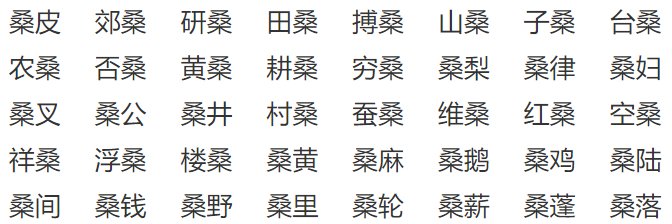 桑字的部首是什么偏旁