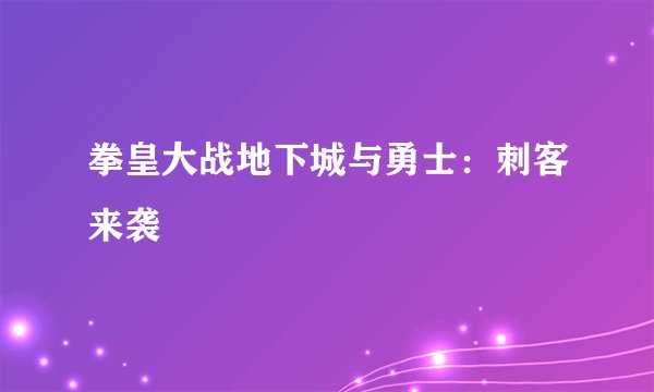 拳皇大战地下城与勇士：刺客来袭