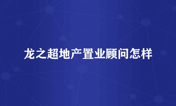 龙之超地产置业顾问怎样