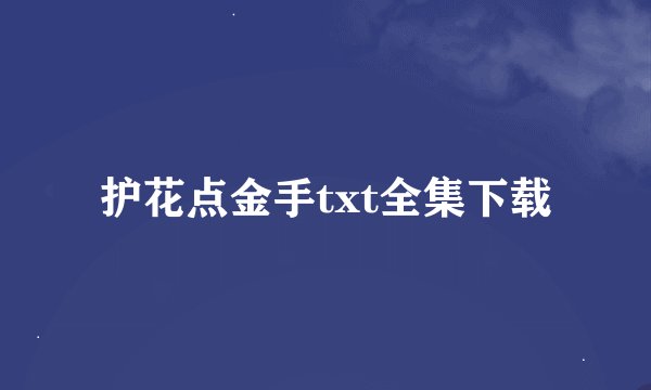 护花点金手txt全集下载