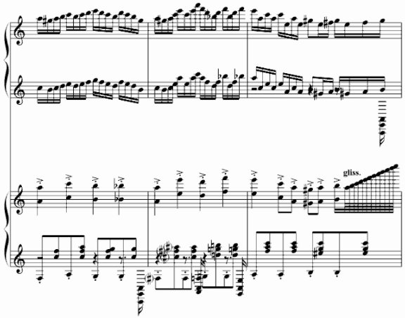 不能说的秘密 斗琴音乐的乐谱