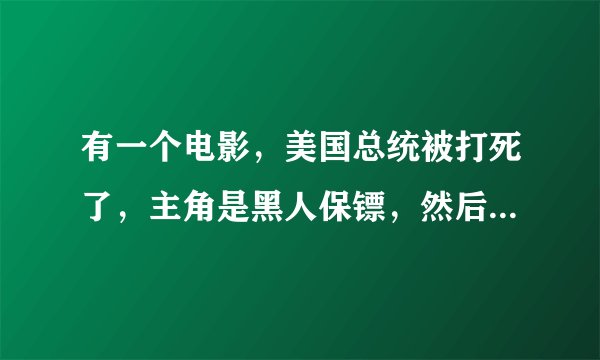 有一个电影，美国总统被打死了，主角是黑人保镖，然后他一路追查发现主谋是第一夫人，最后不了了之。