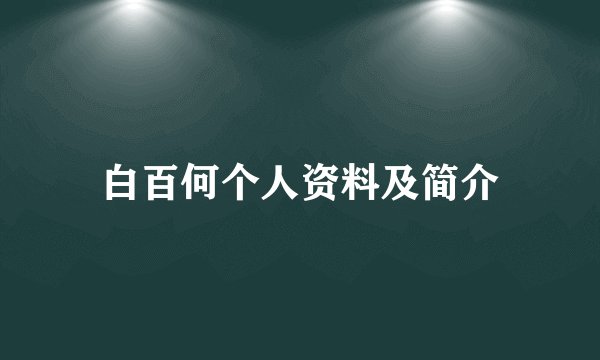 白百何个人资料及简介