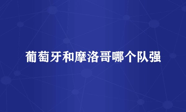 葡萄牙和摩洛哥哪个队强