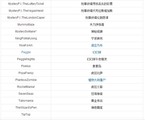 宝开公司做过哪些游戏？