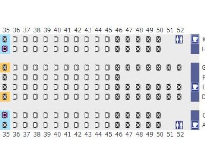 请问空客333的座位分布