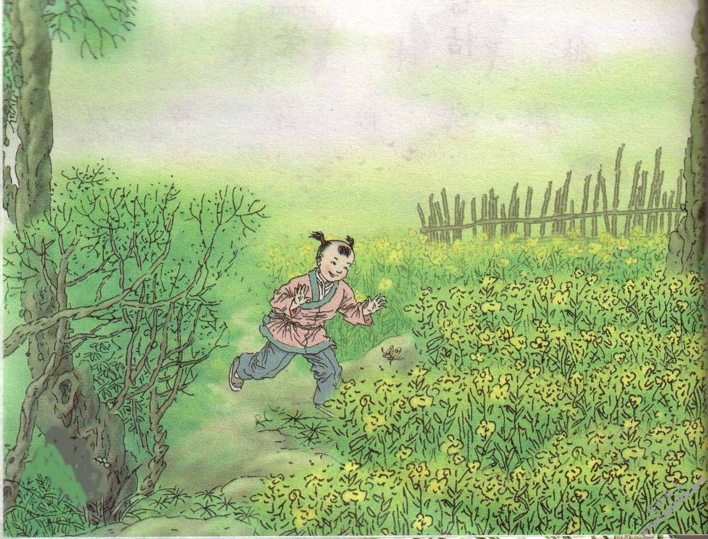 “儿童急走追黄蝶,飞入菜花无处寻”是什么意思?