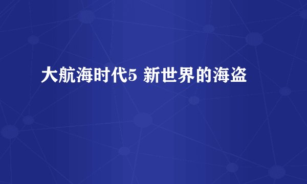大航海时代5 新世界的海盗