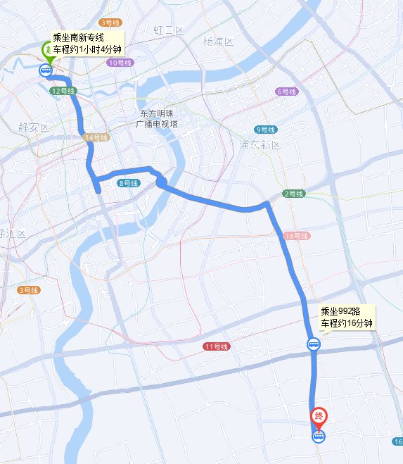 上海站到周浦万达金街坐几路公交车去？