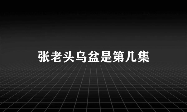 张老头乌盆是第几集
