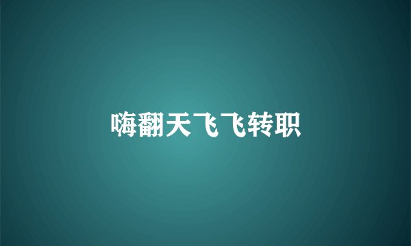 嗨翻天飞飞转职