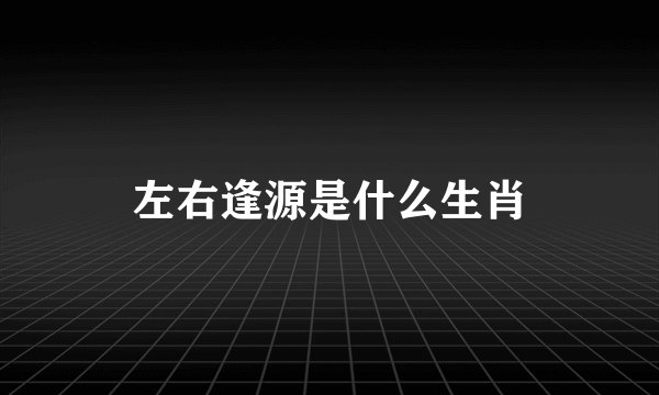 左右逢源是什么生肖