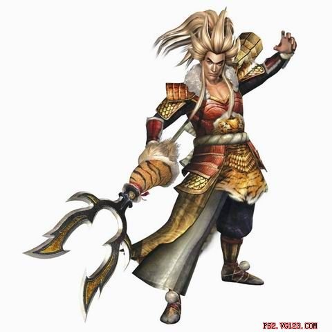 战国无双2里的前田庆次是青年时期拿大刀有小猴子的嘛？就是图片里的那个