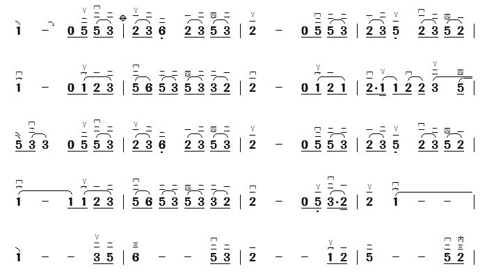 求青花瓷二胡简谱，要D调