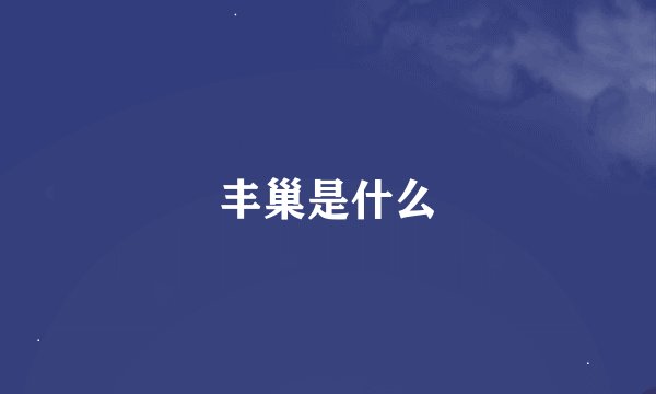 丰巢是什么