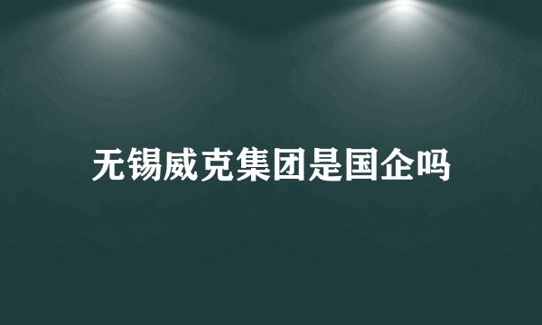 无锡威克集团是国企吗