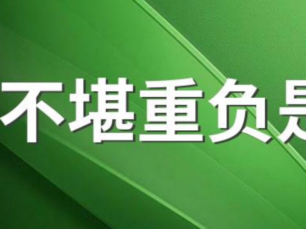 不堪重负是什么意思