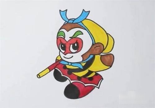 齐天大圣怎么涂色