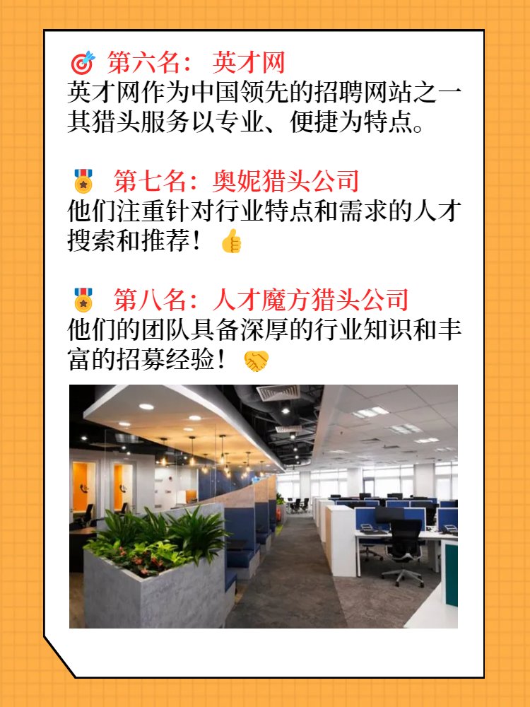 猎头公司前十名