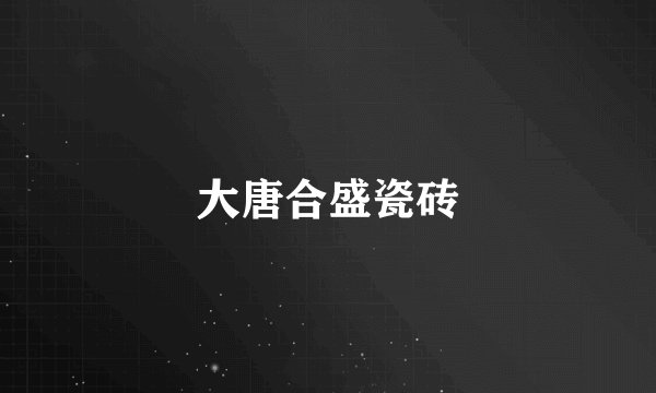 大唐合盛瓷砖